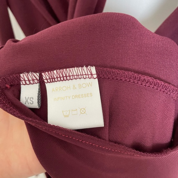 Arroh & Bow Infinity Dress Burgundy - Picture 9 of 9